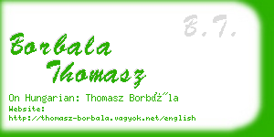 borbala thomasz business card